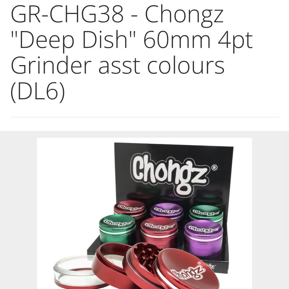 Chongz 'Deep Dish' 60mm 4-Part Grinder