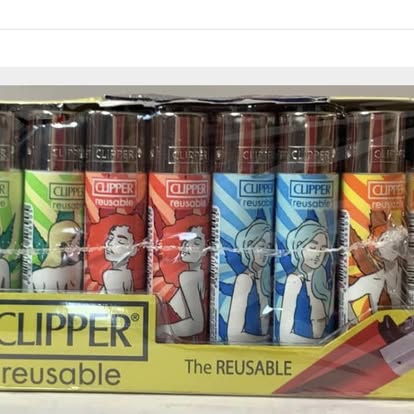 Clipper Comic Art Design Lighters