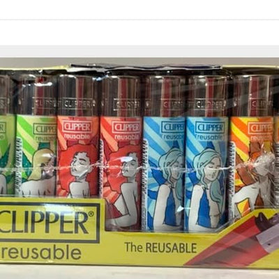 Clipper Comic Art Design Lighters