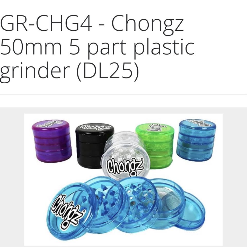 Chongz 50mm 5-Part Plastic Grinder