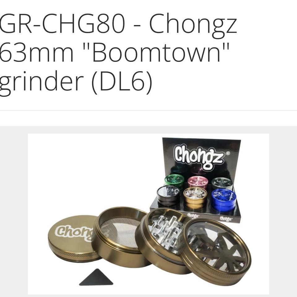 Chongz 63mm 'Boomtown' Grinder