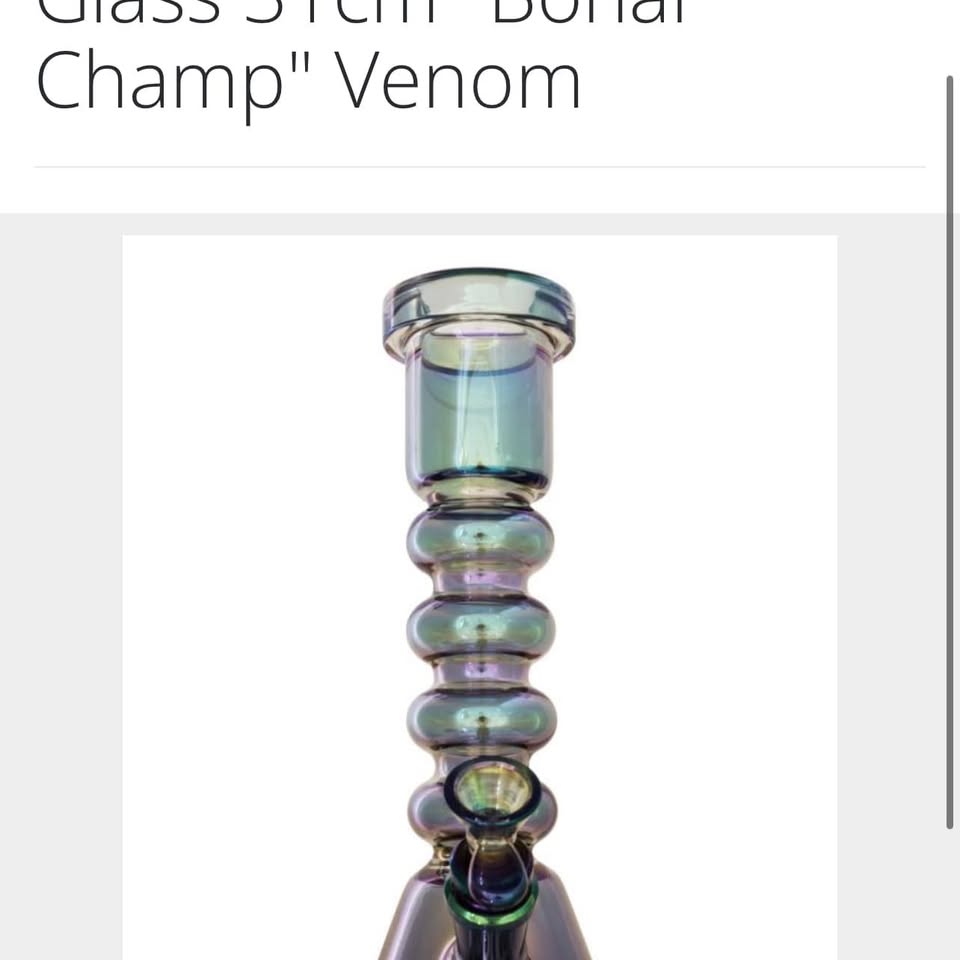 Chongz 31cm 'Champ' Venom Glass Waterpipe