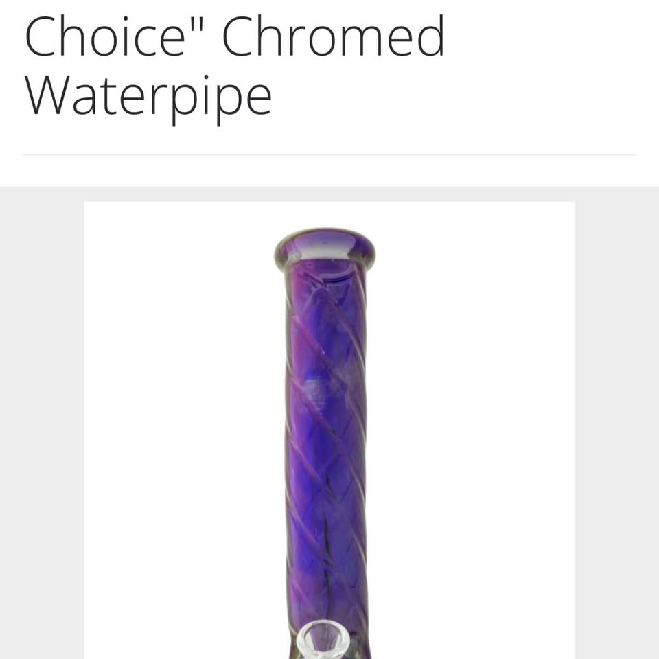 Chongz 'Choice' Chromed Glass Waterpipe