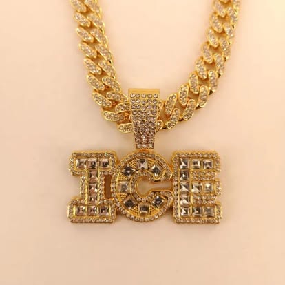 Iced Out ICE Pendant Cuban Chain