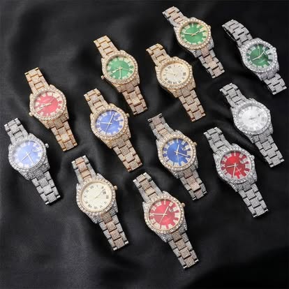 Iced Out Roman Numeral Watch