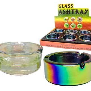 Iridescent Glass Ashtray