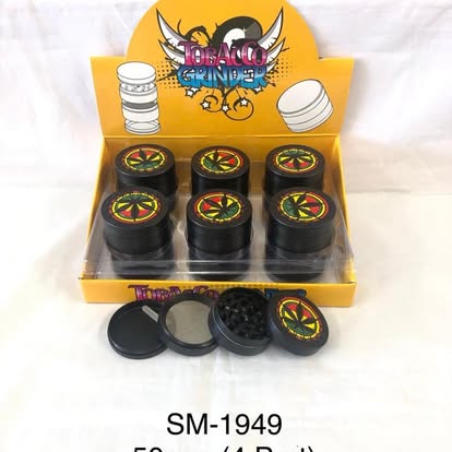 50mm 4-Part Rasta Leaf Grinder