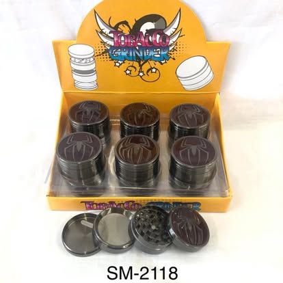 Spider Embossed 4-Part Grinder