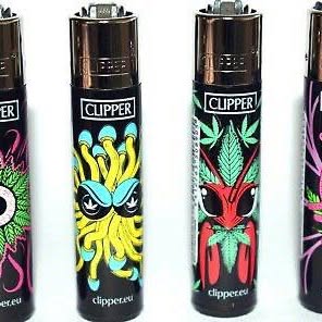 Clipper Large Lighter – Psychedelic Creature Print