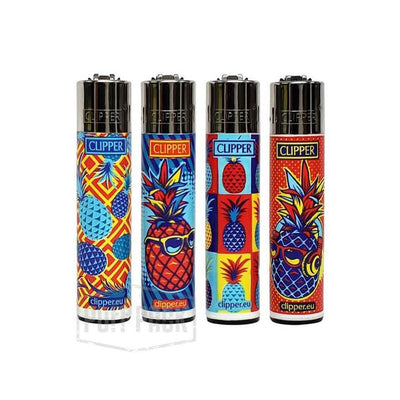 Clipper Large Lighter – Pop Art Pineapple Print