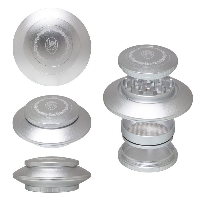 Chongz 63mm UFO Grinder (45mm grinding surface) – Silver