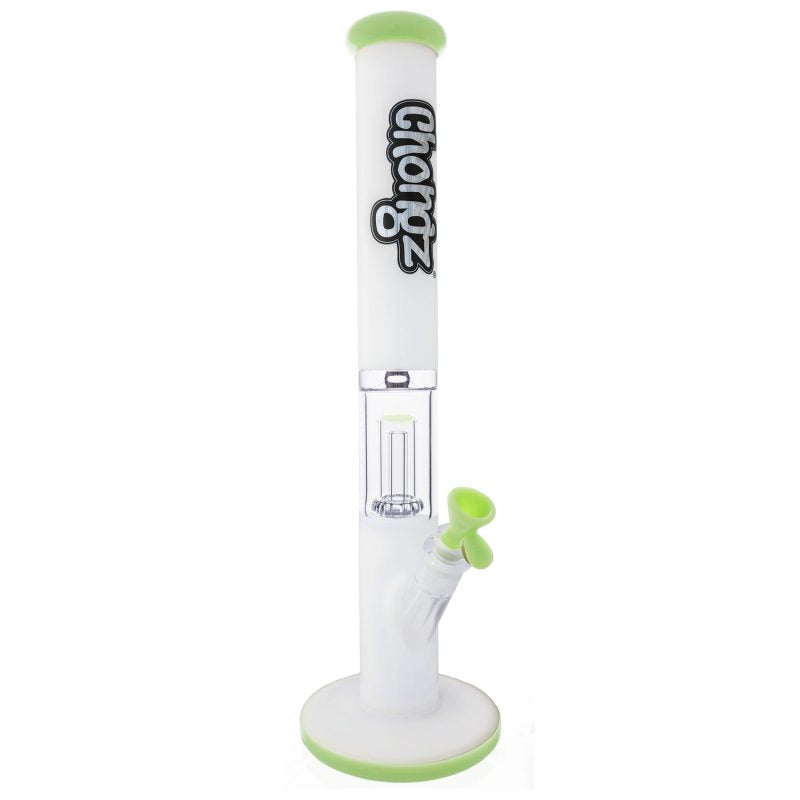 Chongz Glass 45cm “Great White” with Milk Green Accents