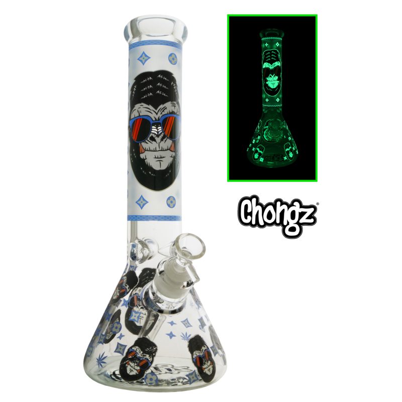 Chongz Glass 30cm “Monkeee Maan” 7mm Glow