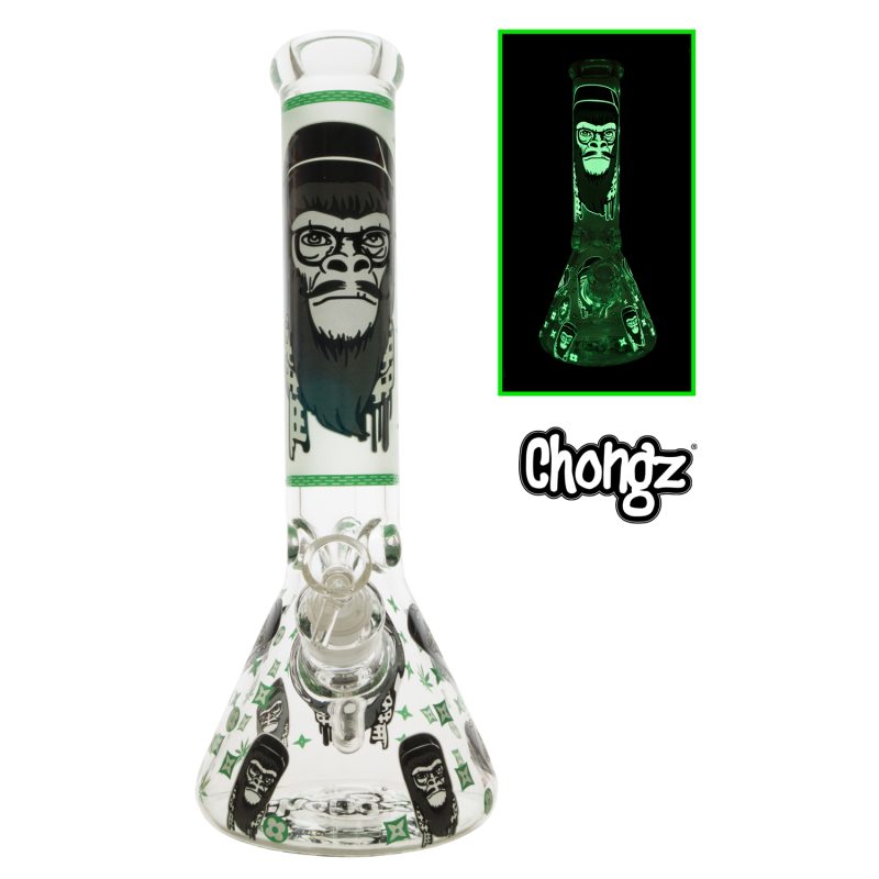 Chongz Glass 30cm “Monkeee Maan” 7mm Glow