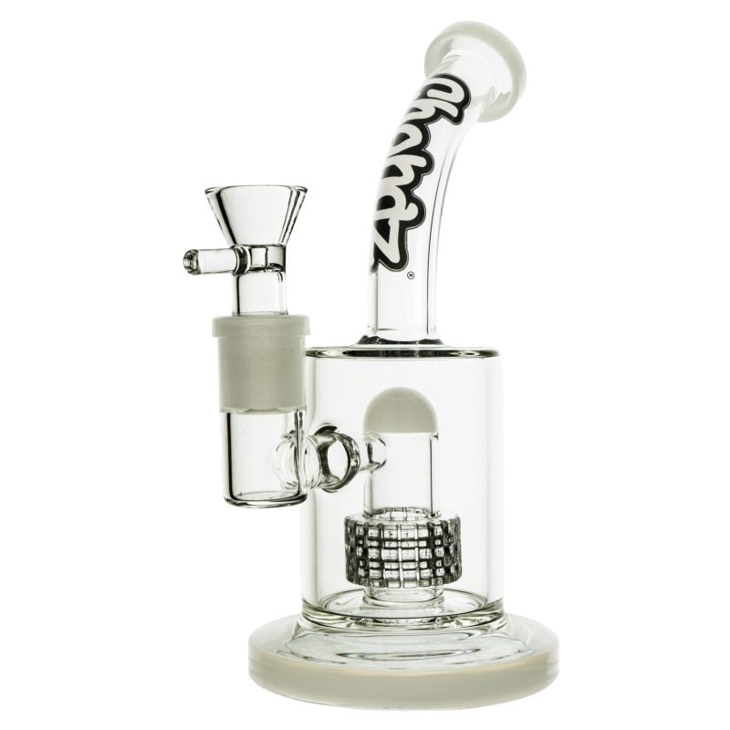 Chongz Glass 23cm “Turbo” white accent waterpipe