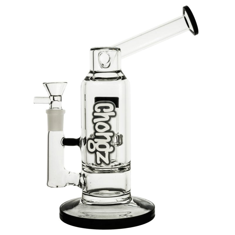 Chongz Glass “Down the Hatch” 21cm 5mm Black Percolator
