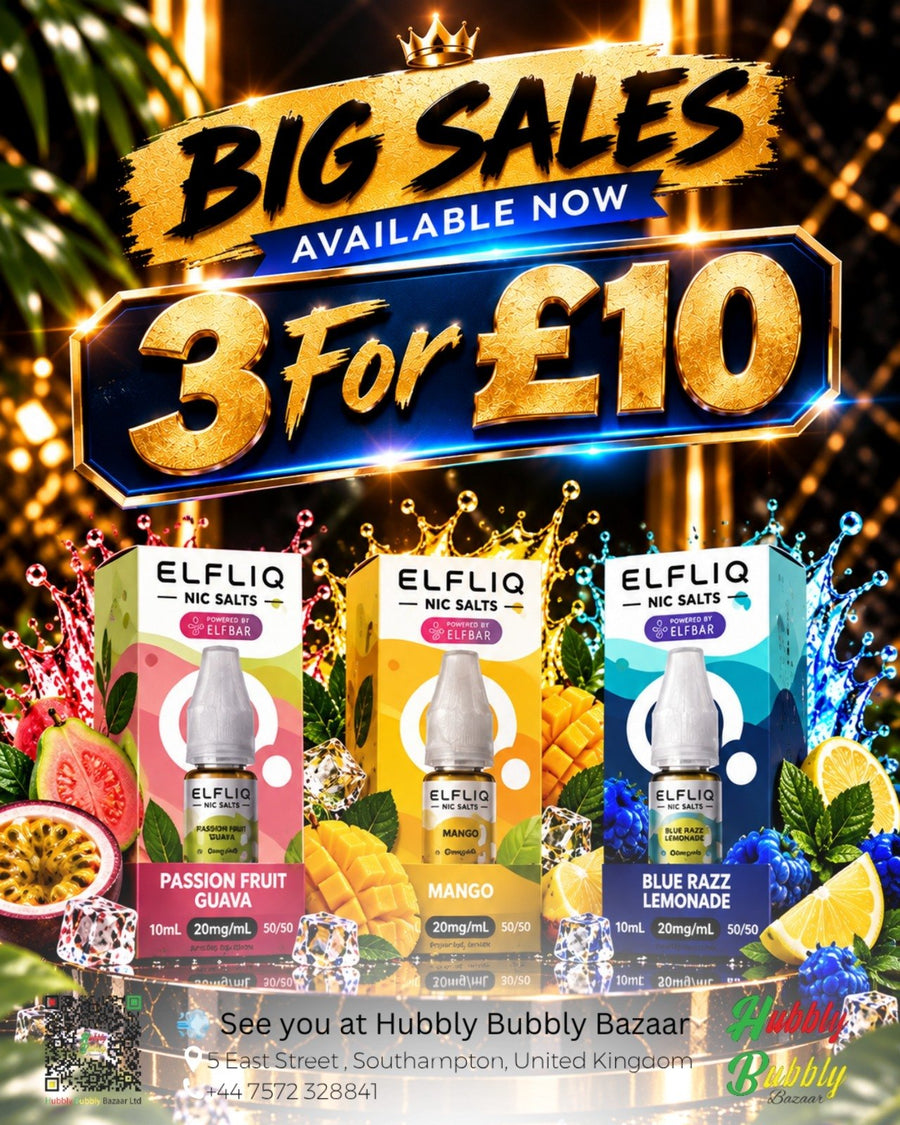 ELFLIQ Passion Fruit Guava, Mango, Blue Razz Lemonade