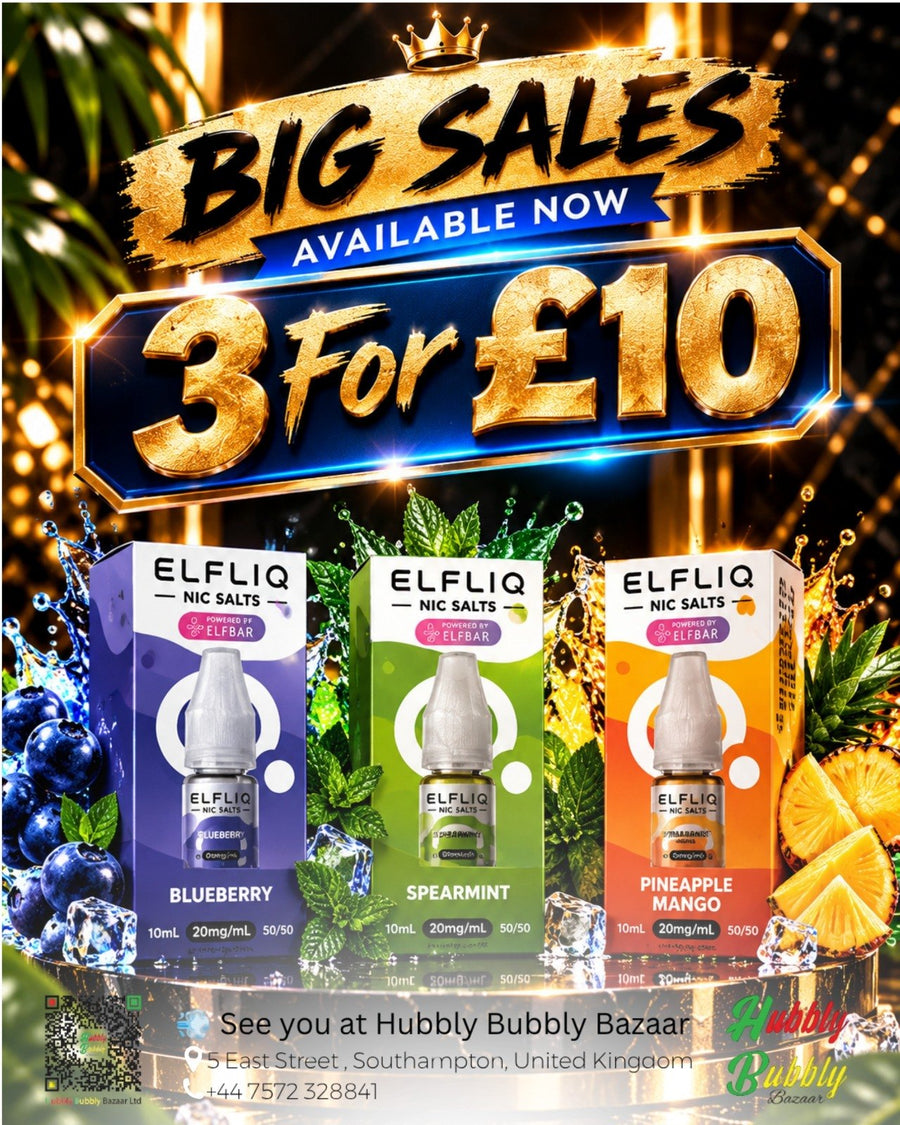 ELFLIQ Blueberry, Spearmint, Pineapple Mango