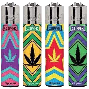 Clipper Large Lighter – Leaf Diamond Sign Print