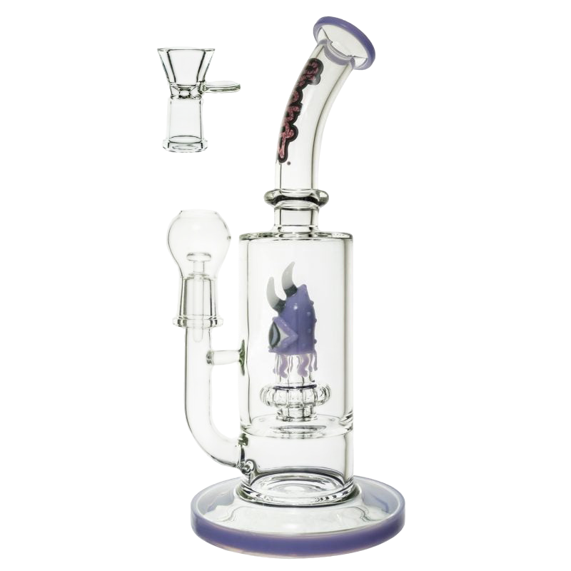 Glass Chongz “purple haze” 30cm 2 system waterpipe – purple