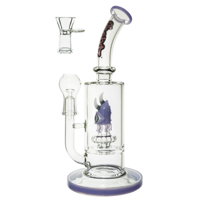Glass Chongz “purple haze” 30cm 2 system waterpipe – purple