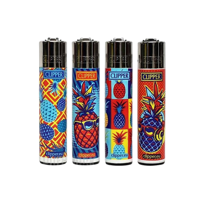 Clipper Large Lighter – Pop Art Pineapple Print