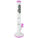 Chongz Glass 45cm “Great White” with Milk Pink Accents