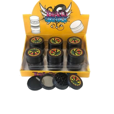 50mm 4-Part Rasta Leaf Grinder