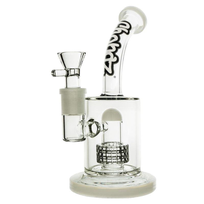 Chongz Glass 23cm “Turbo” white accent waterpipe