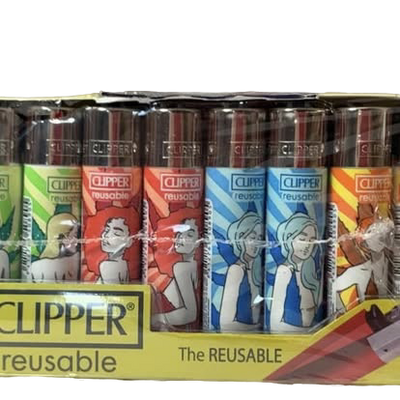 Clipper Comic Art Design Lighters