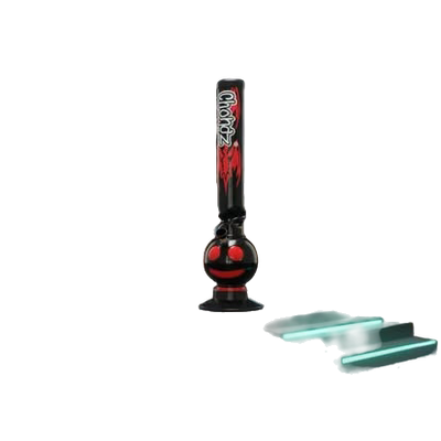 Chongz Black and Red Face Bubble Bong
