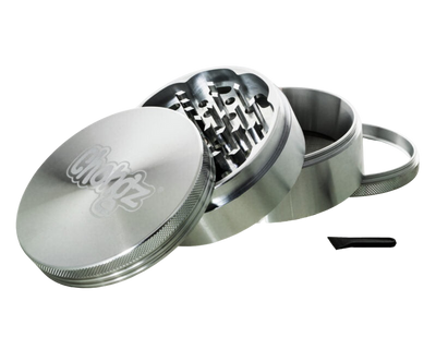 Chongz 85mm “The Big Boss” 4pt Grinder – Silver