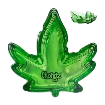 Chongz Leaf Shaped Glass Ashtray