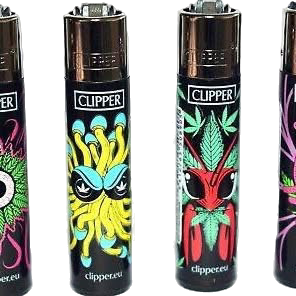 Clipper Large Lighter – Psychedelic Creature Print