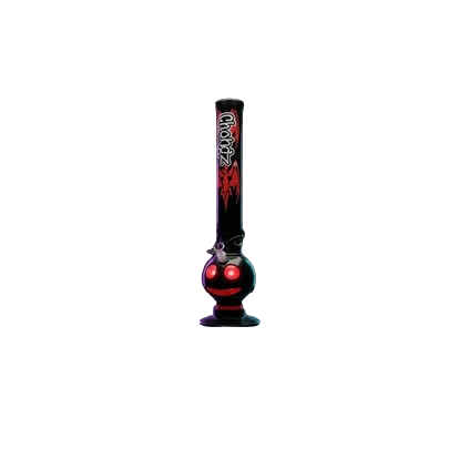 Chongz Black and Red Face Bubble Bong