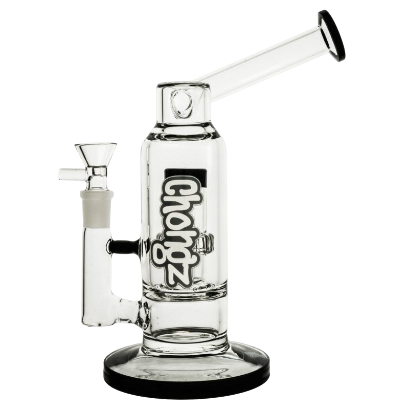 Chongz Glass “Down the Hatch” 21cm 5mm Black Percolator