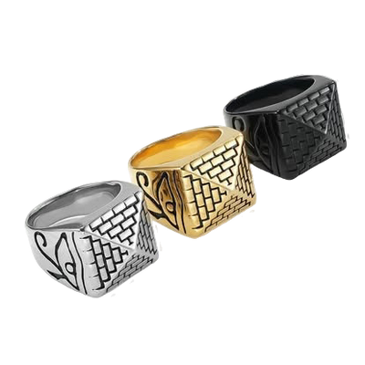 Pyramid Signet Ring
