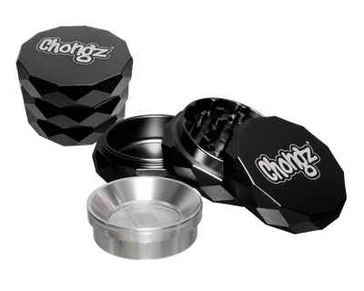 Chongz 63mm “Carousel” 4pt Grinder – Black