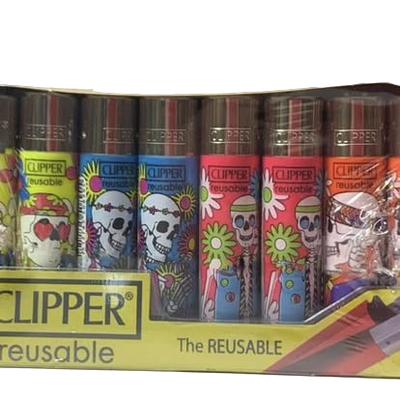 Clipper Skull Design Lighters