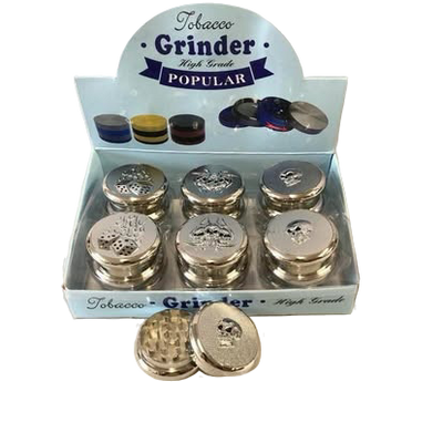 Chrome Skull Embossed Grinder