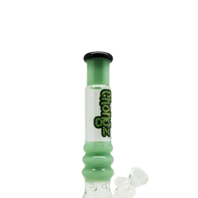 Chongz 29cm 'Greenpoint Gothic' Jade Green Glass Waterpipe